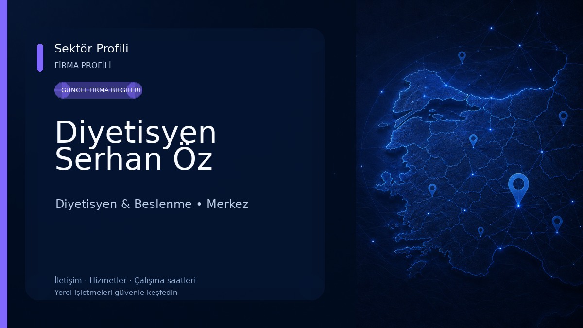 Diyetisyen Serhan Öz Diyetisyen & Beslenme