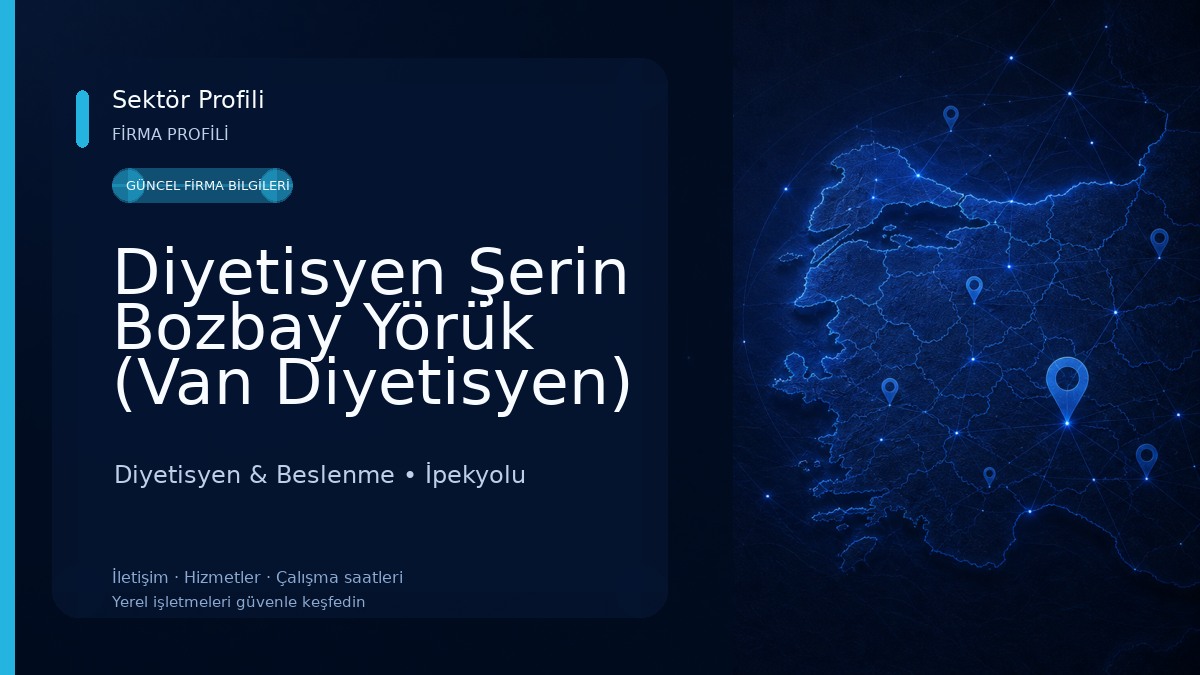 Diyetisyen Şerin Bozbay Yörük (Van Diyetisyen) Diyetisyen & Beslenme