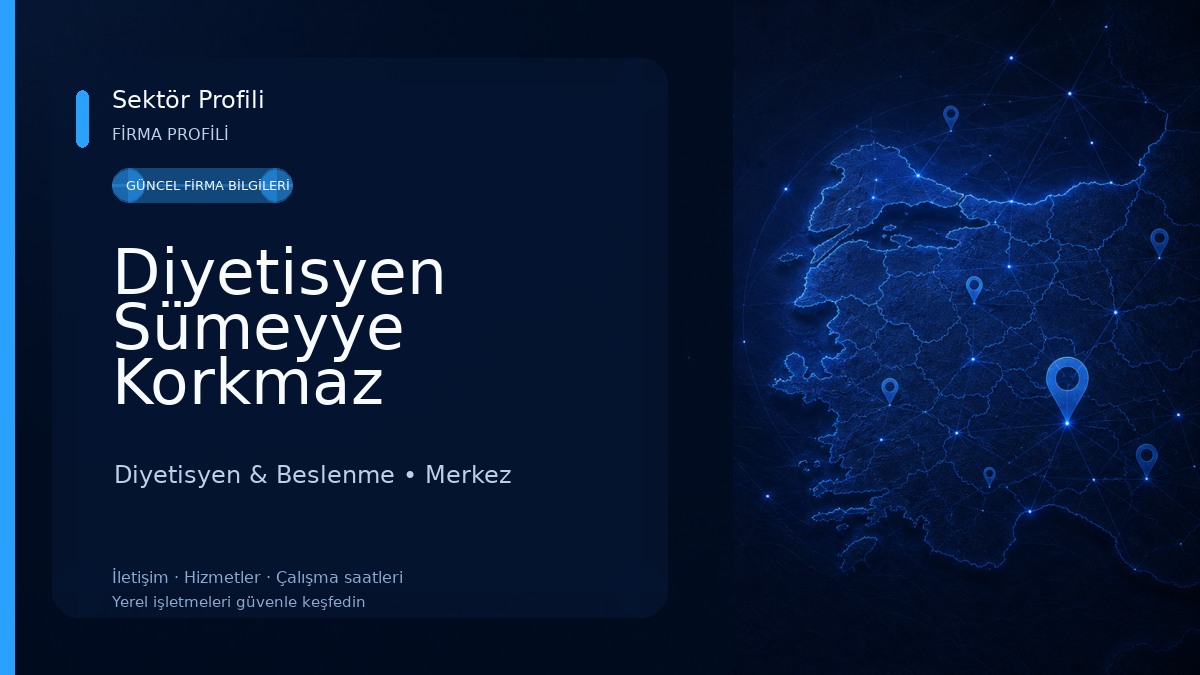 Diyetisyen Sümeyye Korkmaz Diyetisyen & Beslenme