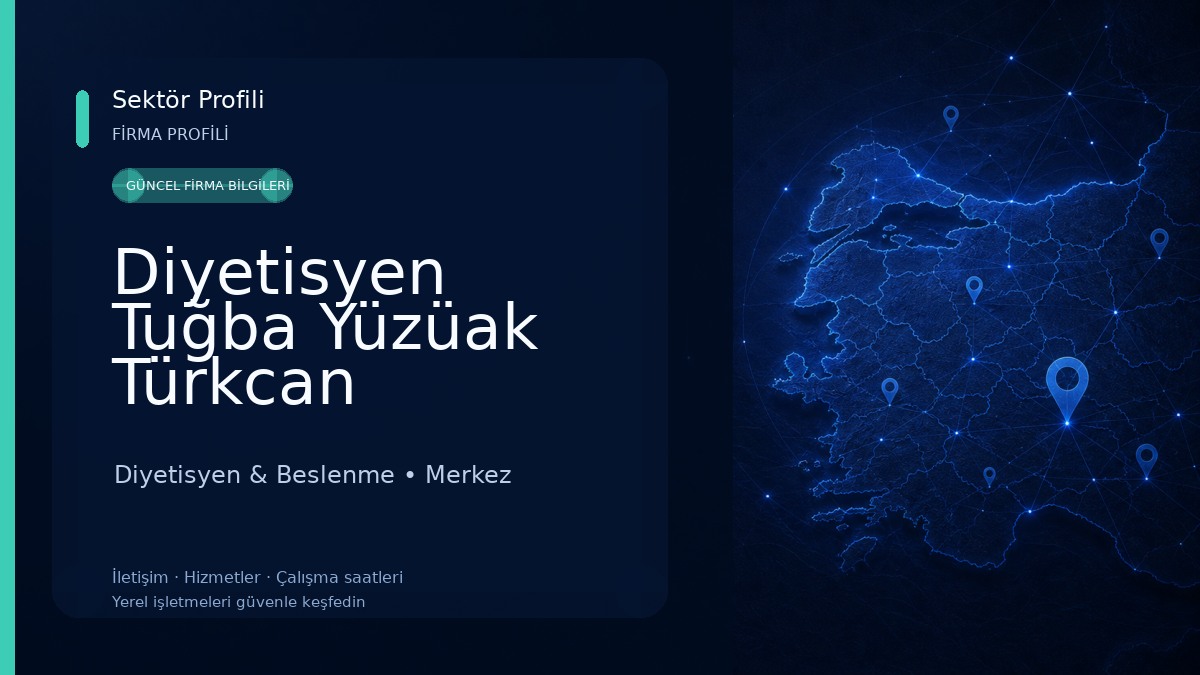 Diyetisyen Tuğba Yüzüak Türkcan Diyetisyen & Beslenme