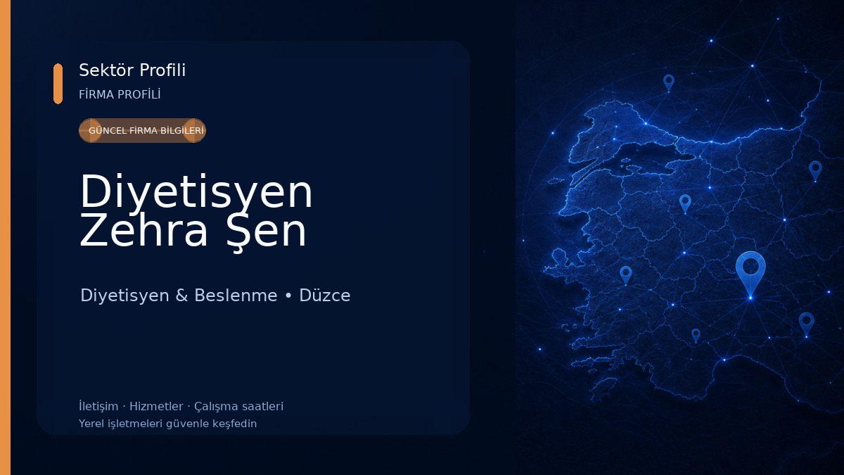 Diyetisyen Zehra Şen Diyetisyen & Beslenme