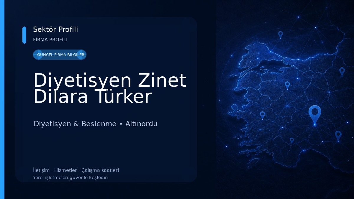 Diyetisyen Zinet Dilara Türker 