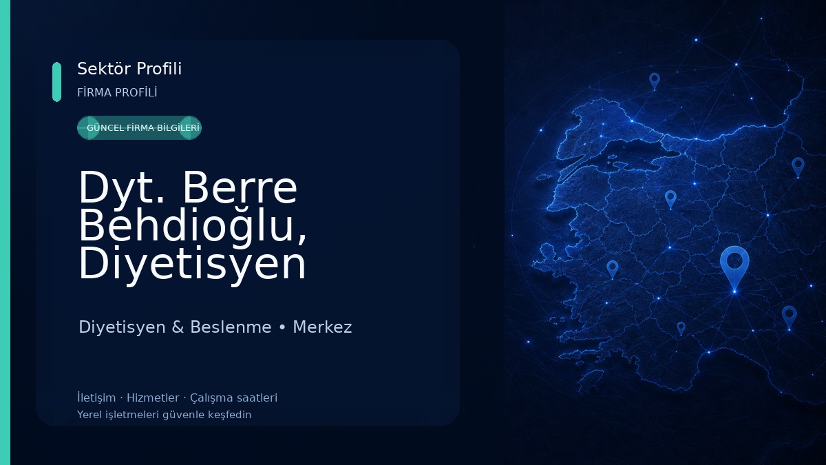 Dyt. Berre Behdioğlu, Diyetisyen Diyetisyen & Beslenme