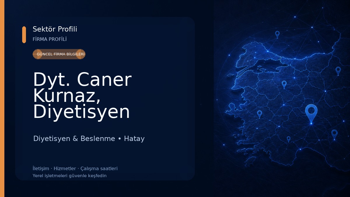 Dyt. Caner Kurnaz, Diyetisyen