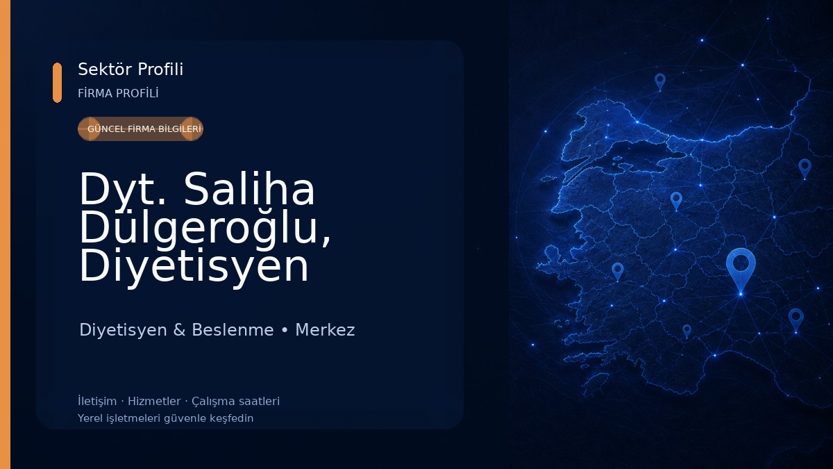 Dyt. Saliha Dülgeroğlu, Diyetisyen Diyetisyen & Beslenme