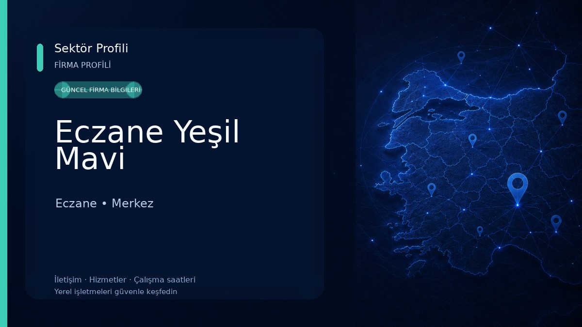 Eczane Yeşil Mavi Eczane