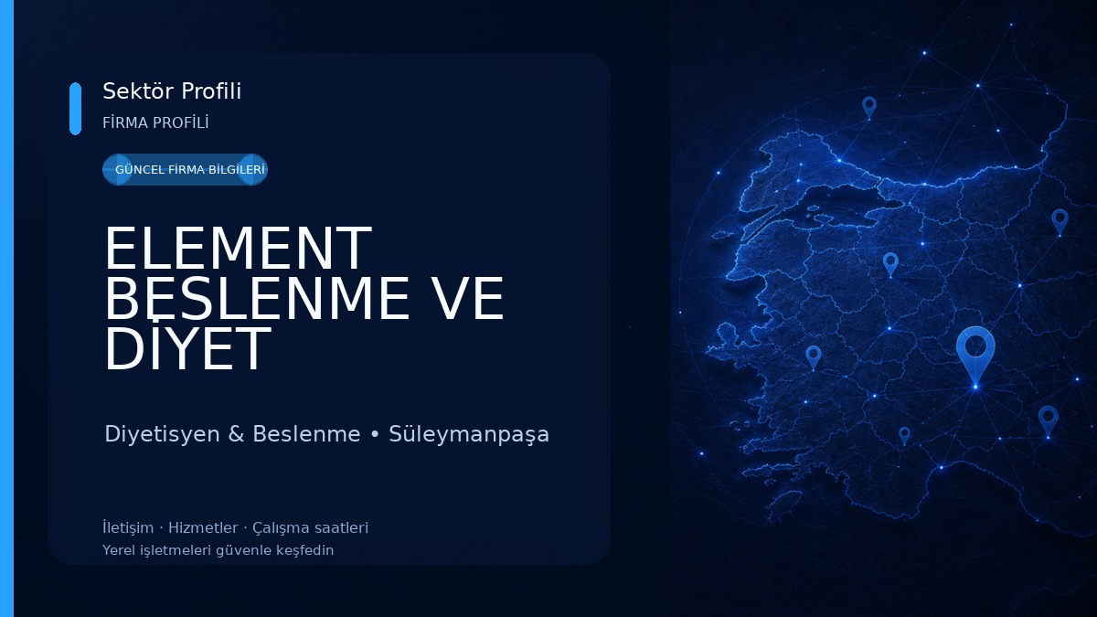 ELEMENT BESLENME VE DİYET DANIŞMANLIĞI MERKEZİ Diyetisyen & Beslenme