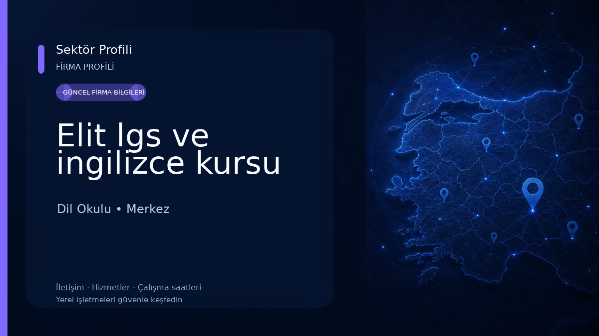 Elit lgs ve ingilizce kursu 