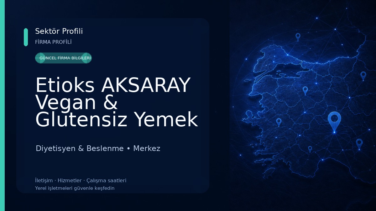 Etioks AKSARAY Vegan & Glutensiz Yemek Servisi 