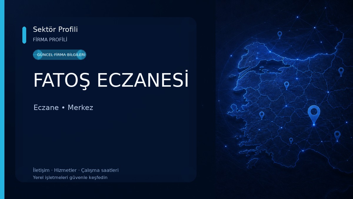FATOŞ ECZANESİ Eczane