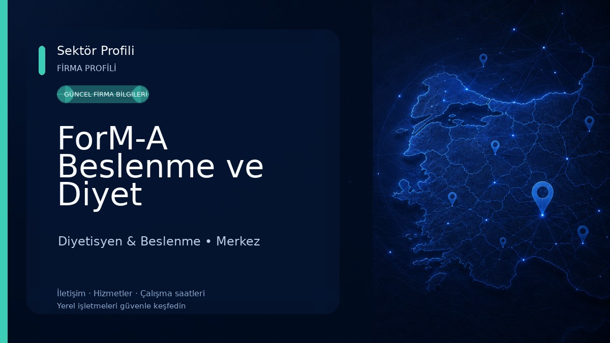ForM-A Beslenme ve Diyet Danışmanlık Merkezi