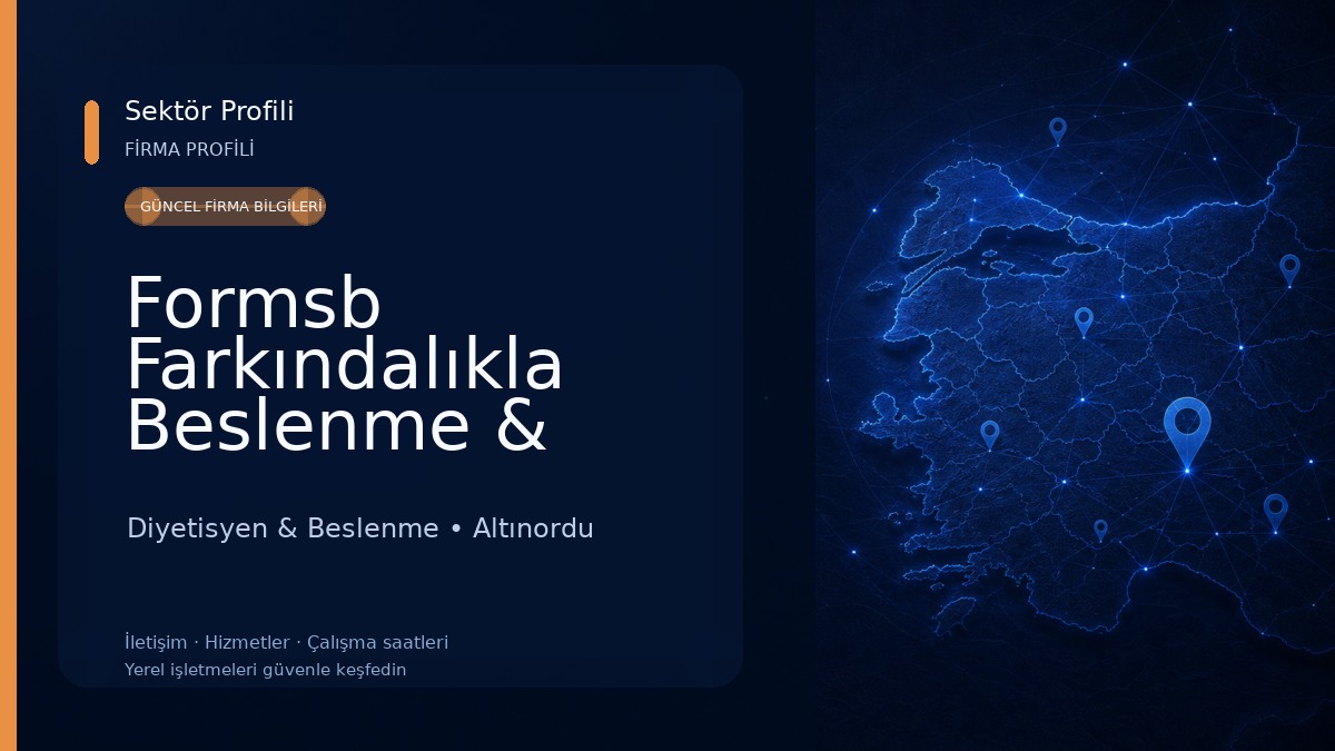 Formsb Farkındalıkla Beslenme & Diyet Danışmanlık Merkezi Diyetisyen & Beslenme