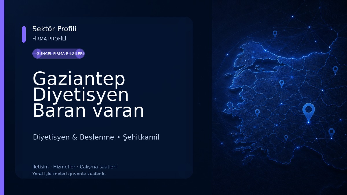 Gaziantep Diyetisyen Baran varan 