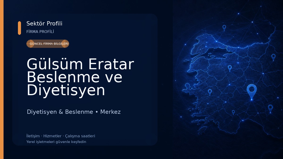 Gülsüm Eratar Beslenme ve Diyetisyen Danışmanlığı Diyetisyen & Beslenme
