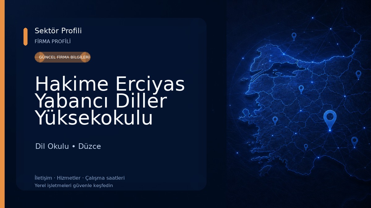 Hakime Erciyas Yabancı Diller Yüksekokulu Dil Okulu