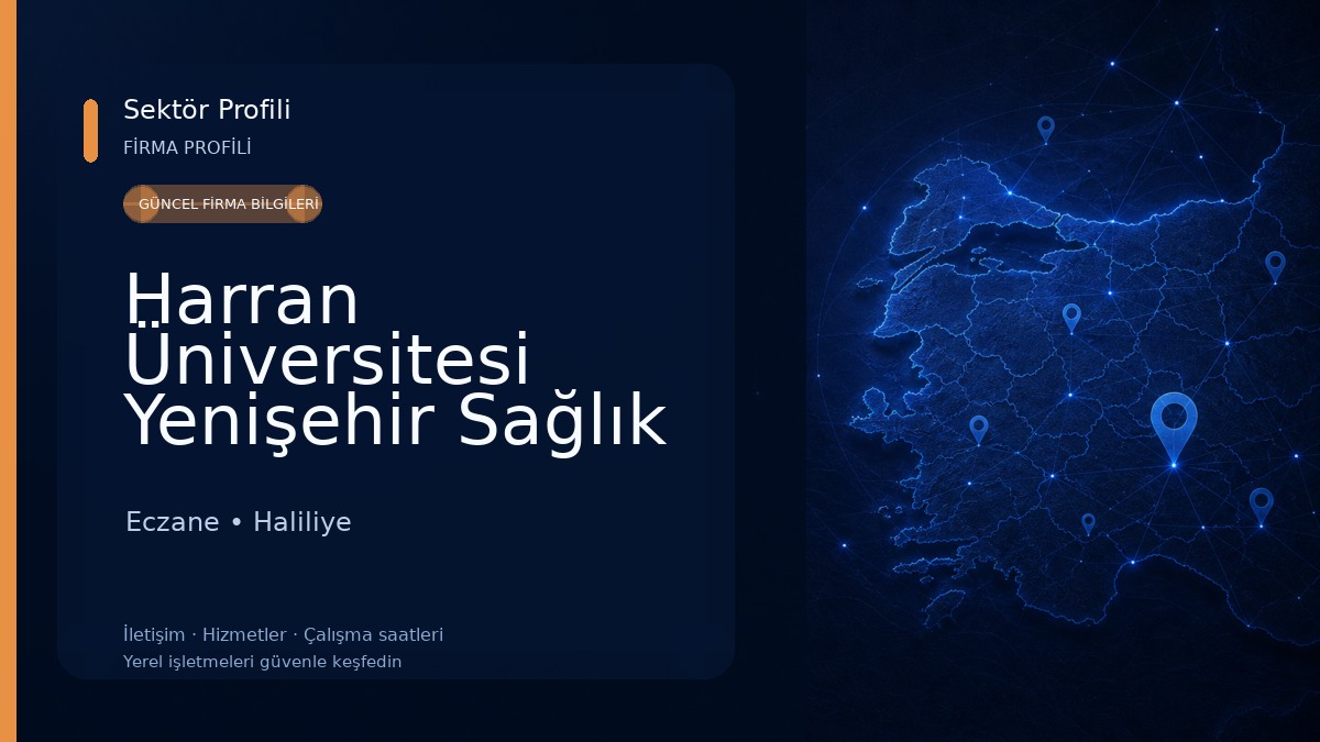 Harran Üniversitesi Yenişehir Sağlık Yerleşkesi Eczane