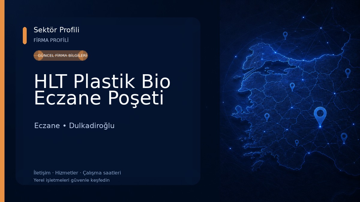 HLT Plastik Bio Eczane Poşeti Eczane
