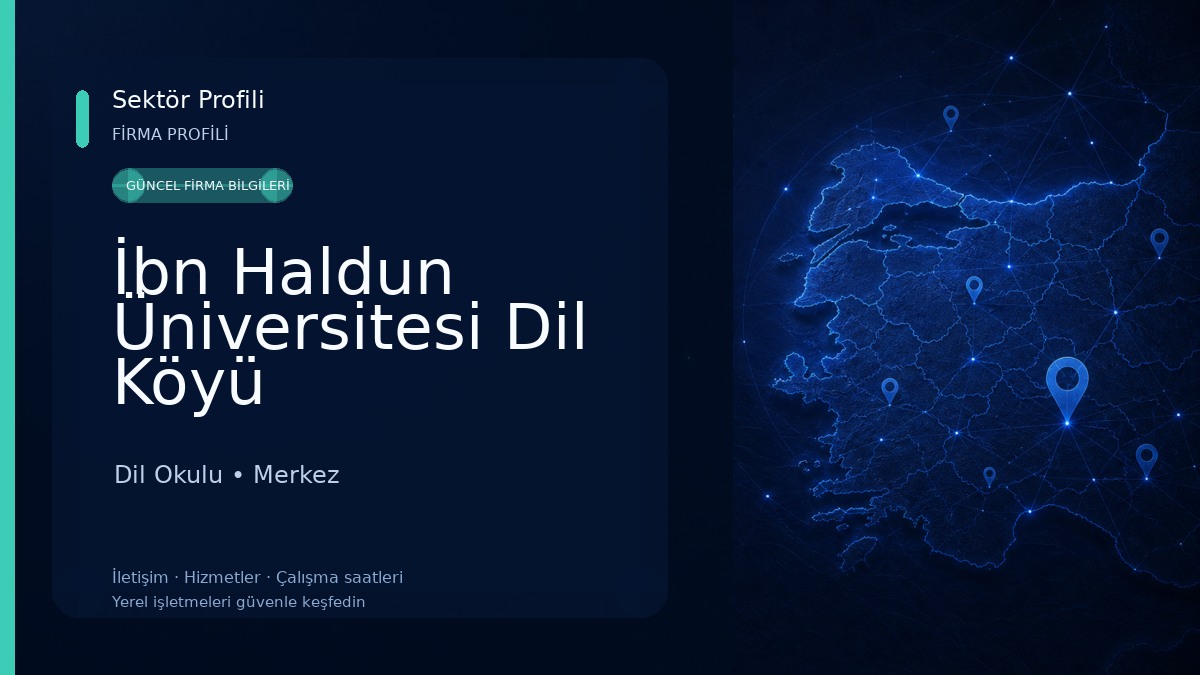 İbn Haldun Üniversitesi Dil Köyü 