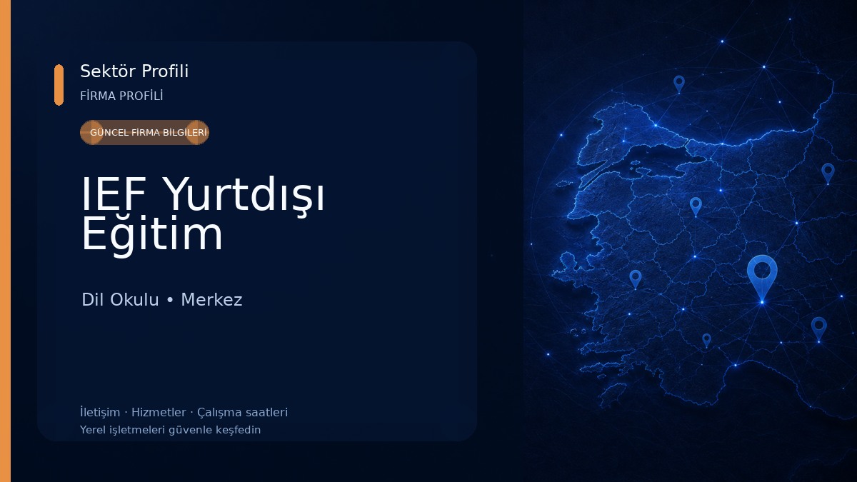 IEF Yurtdışı Eğitim Dil Okulu