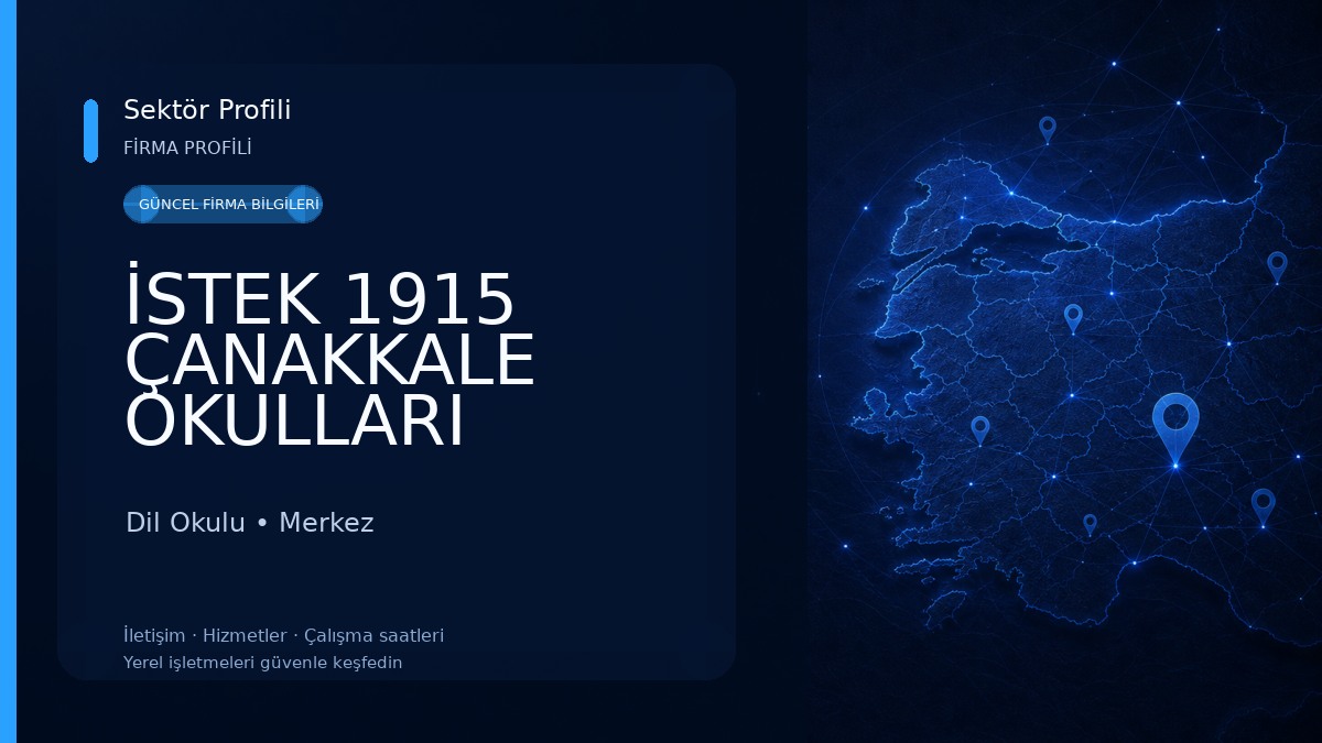 İSTEK 1915 ÇANAKKALE OKULLARI Dil Okulu