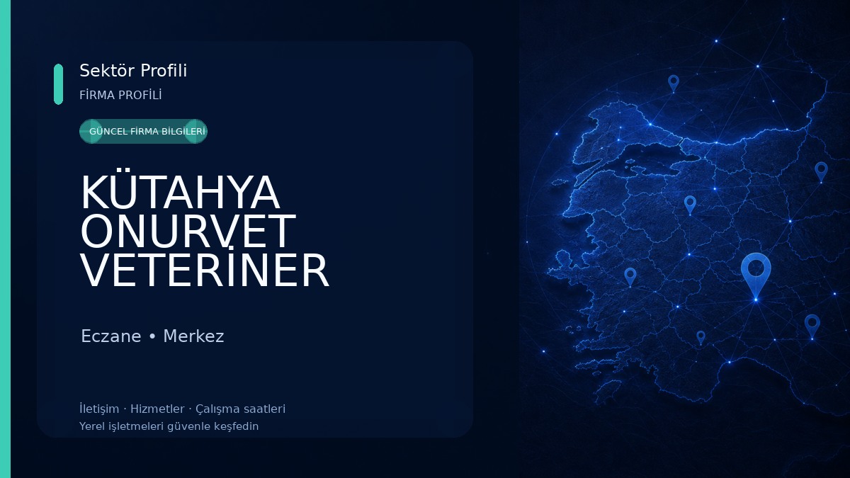 KÜTAHYA ONURVET VETERİNER KLİNİĞİ Eczane