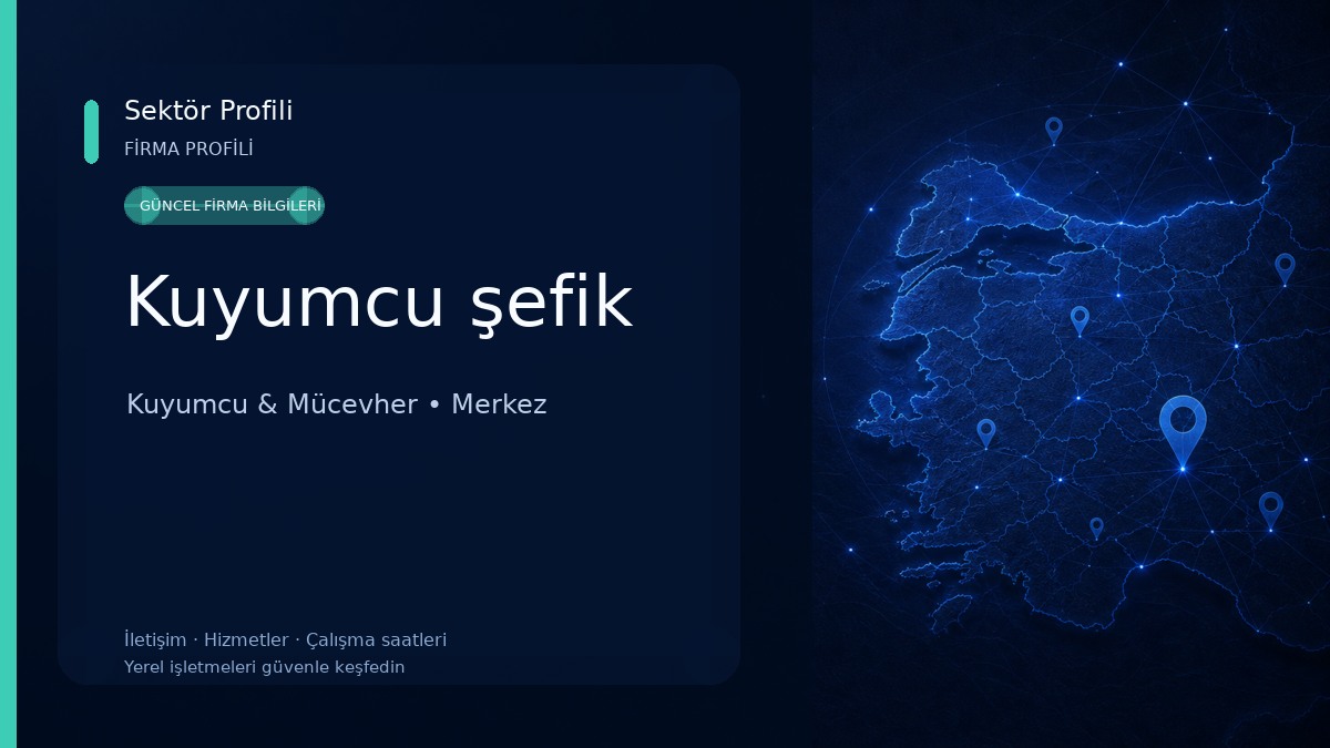 Kuyumcu şefik Kuyumcu & Mücevher