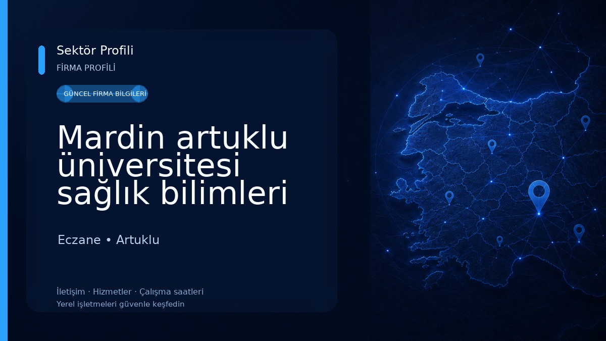 Mardin artuklu üniversitesi sağlık bilimleri fakültesi Eczane