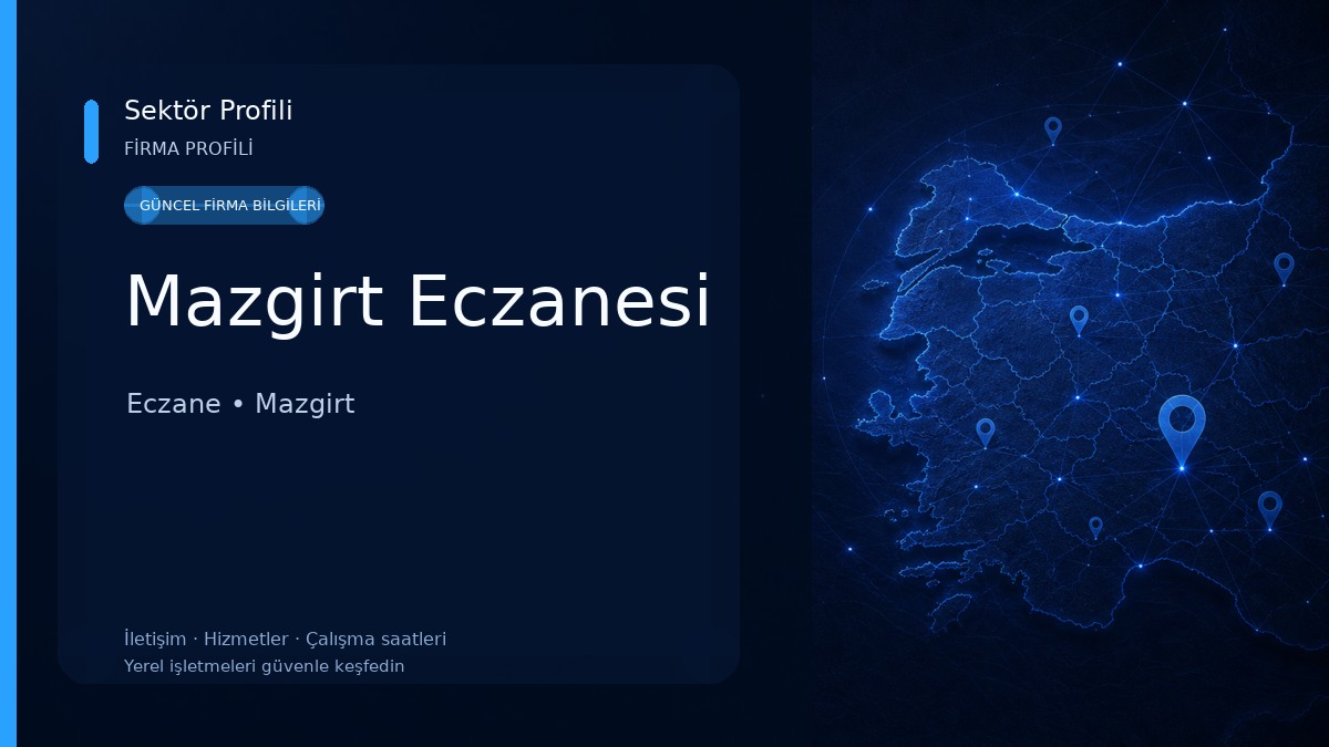 Mazgirt Eczanesi Eczane
