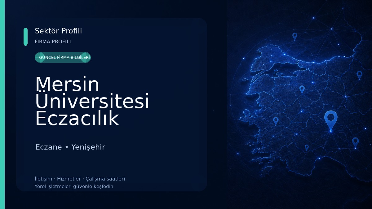 Mersin Üniversitesi Eczacılık Fakültesi Eczane