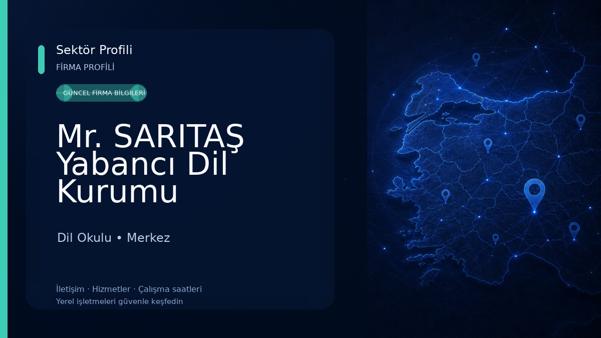 Mr. SARITAŞ Yabancı Dil Kurumu Dil Okulu