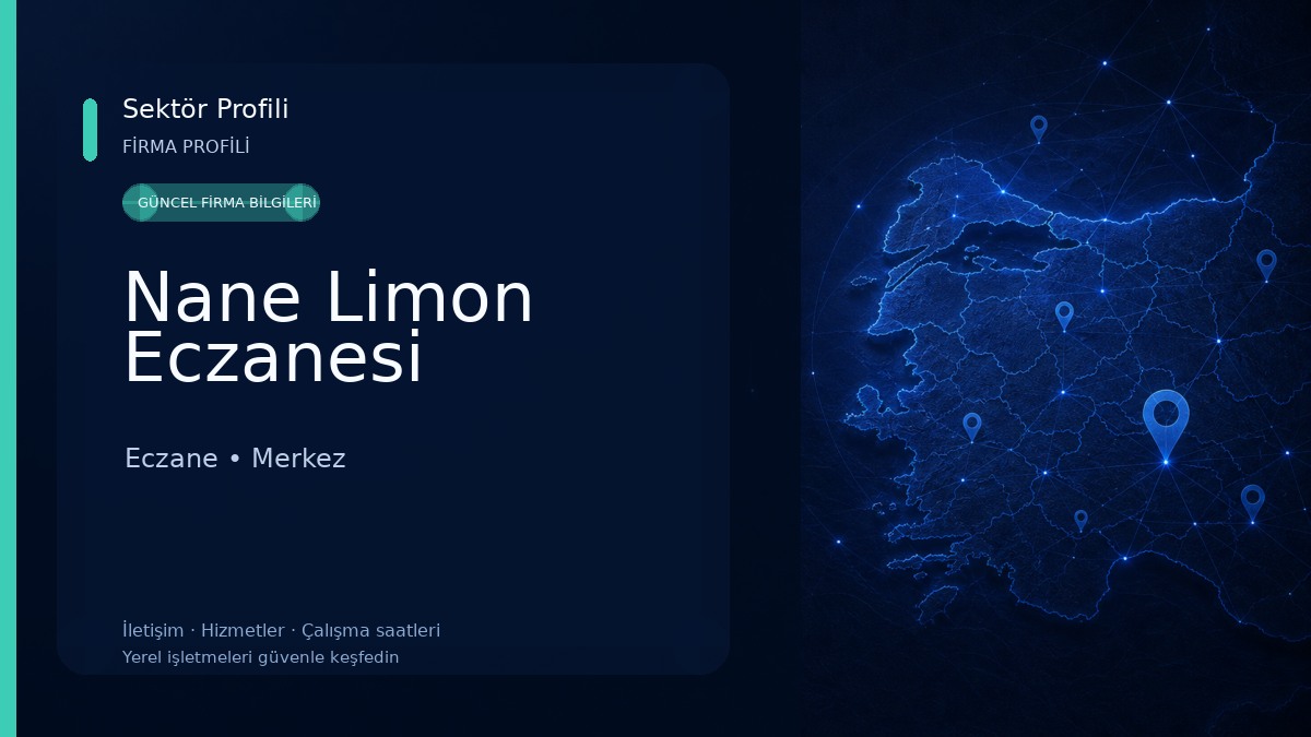 Nane Limon Eczanesi Eczane