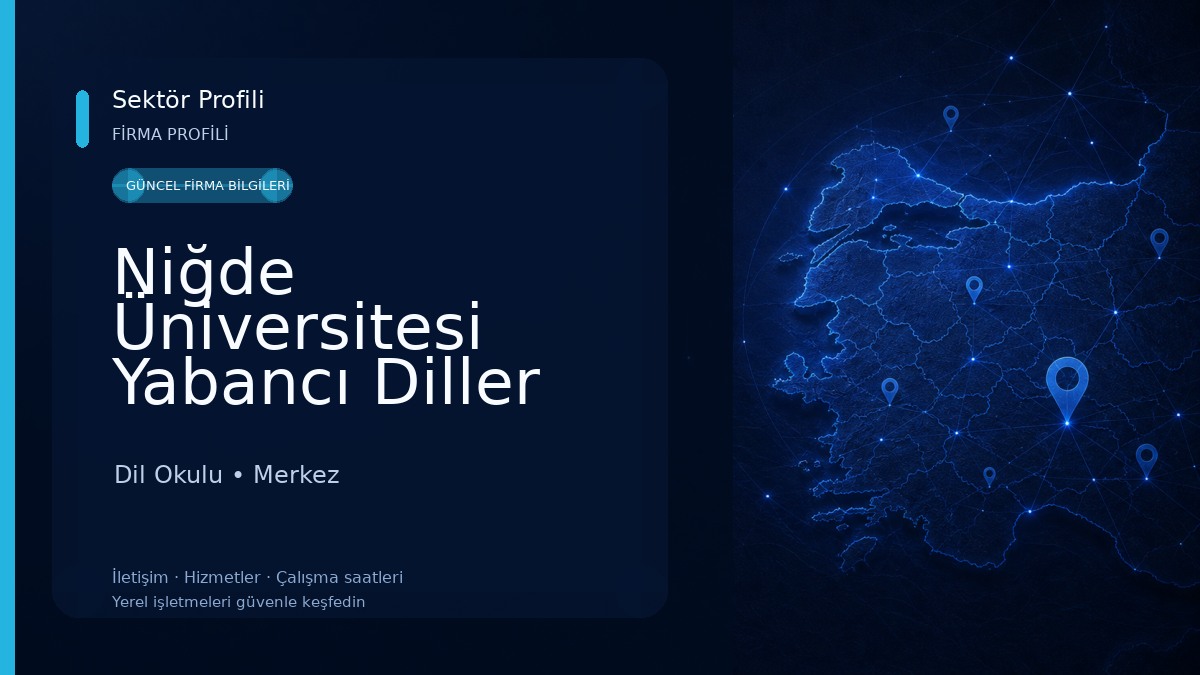 Niğde Üniversitesi Yabancı Diller Yüksek Okulu Dil Okulu