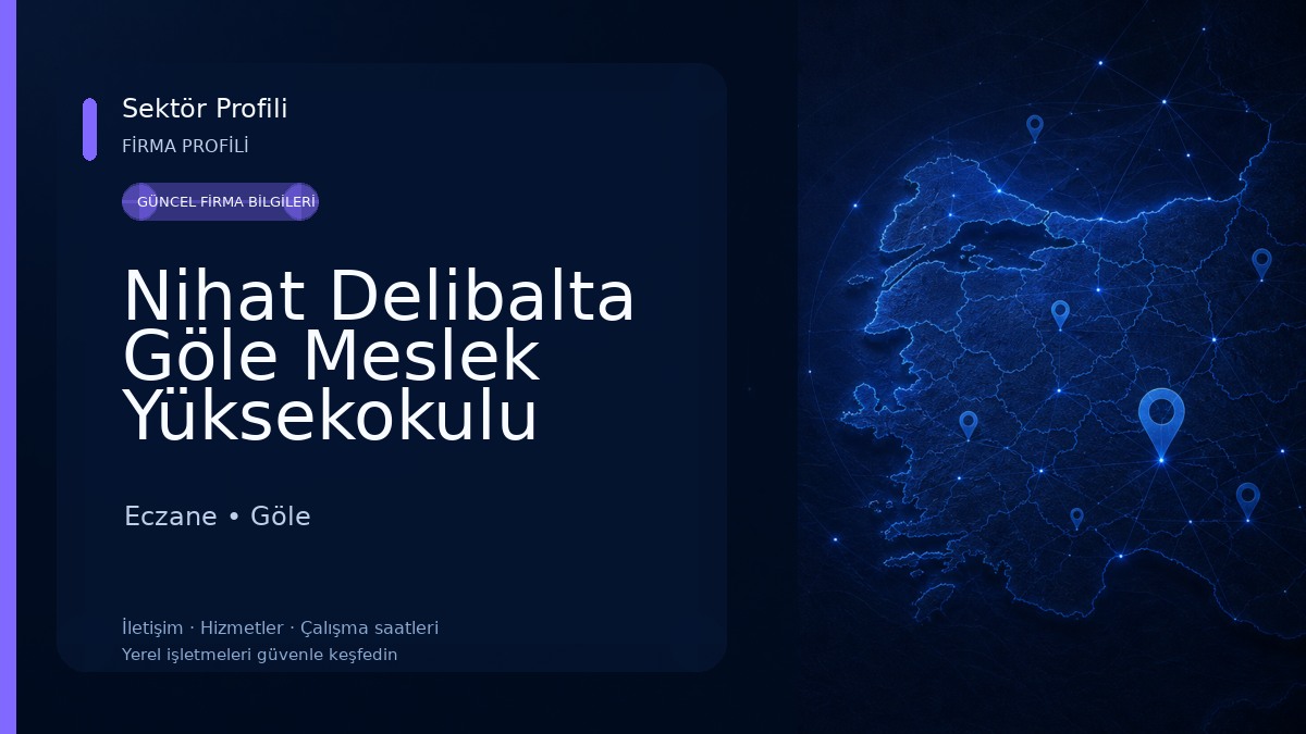 Nihat Delibalta Göle Meslek Yüksekokulu Eczane