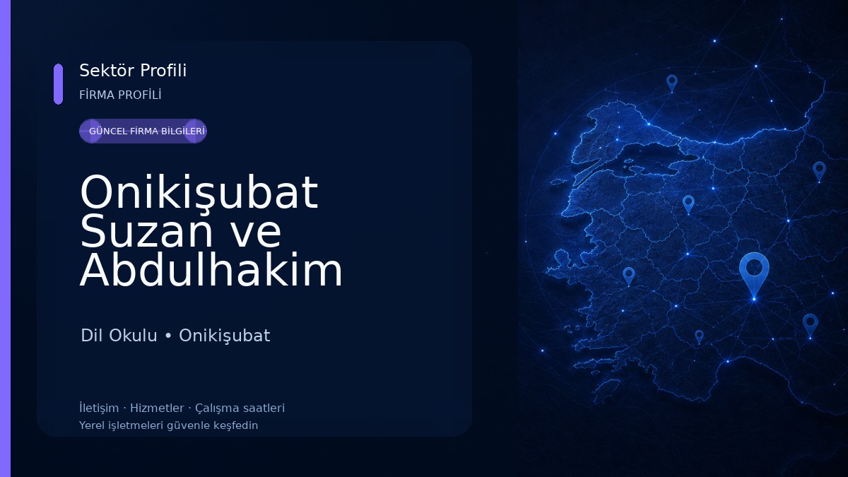 Onikişubat Suzan ve Abdulhakim Bilgili Halk Eğitimi Merkezi