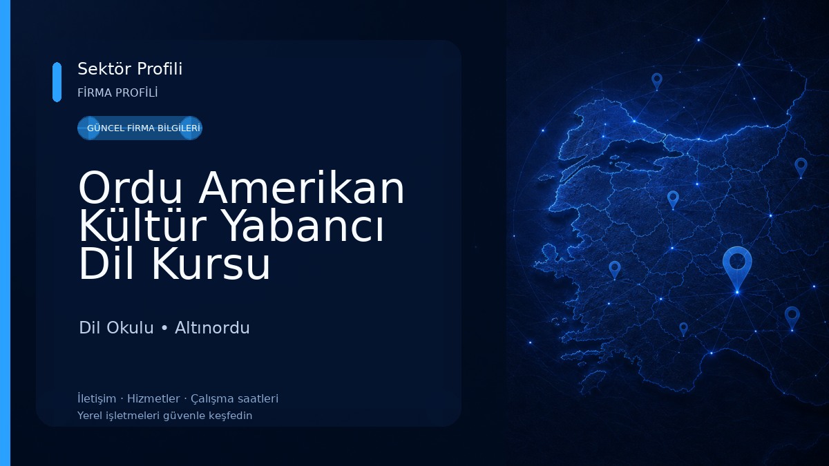 Ordu Amerikan Kültür Yabancı Dil Kursu