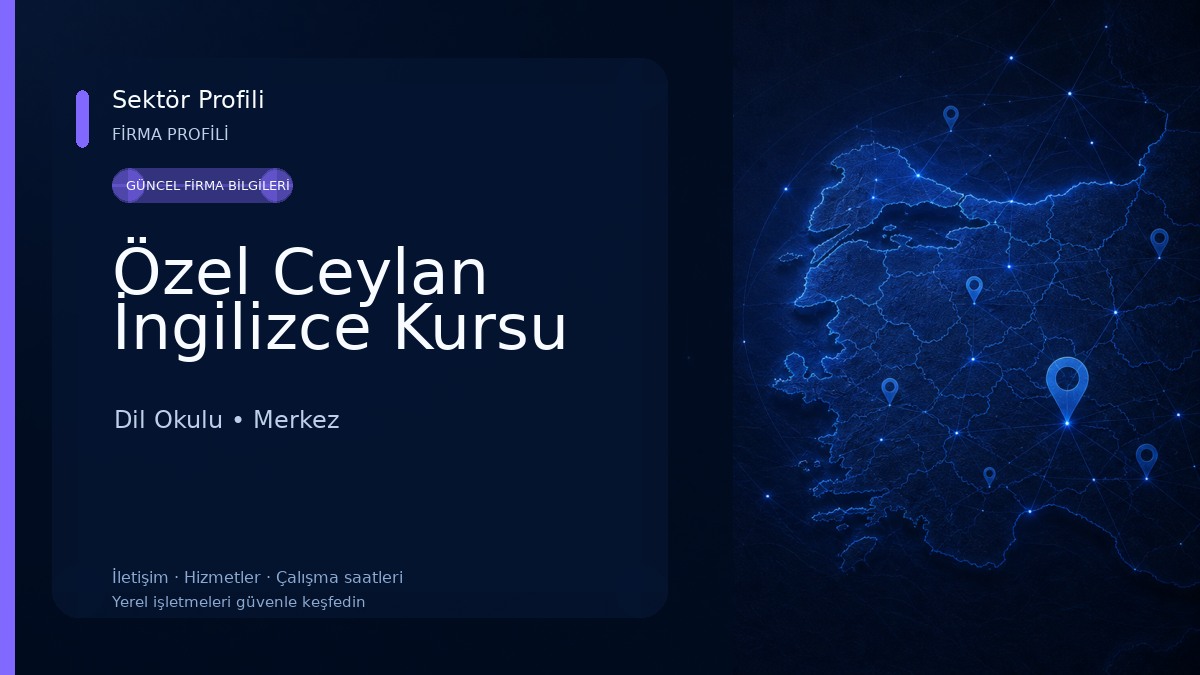 Özel Ceylan İngilizce Kursu Dil Okulu