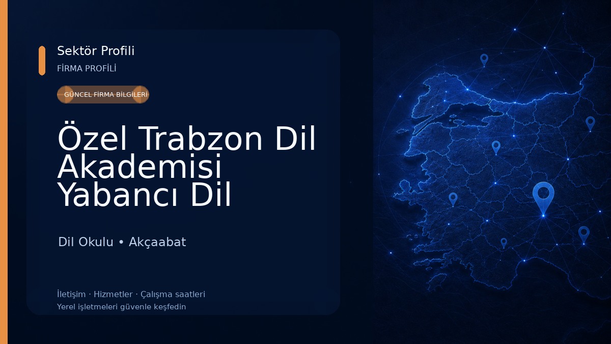 Özel Trabzon Dil Akademisi Yabancı Dil Kursu Dil Okulu