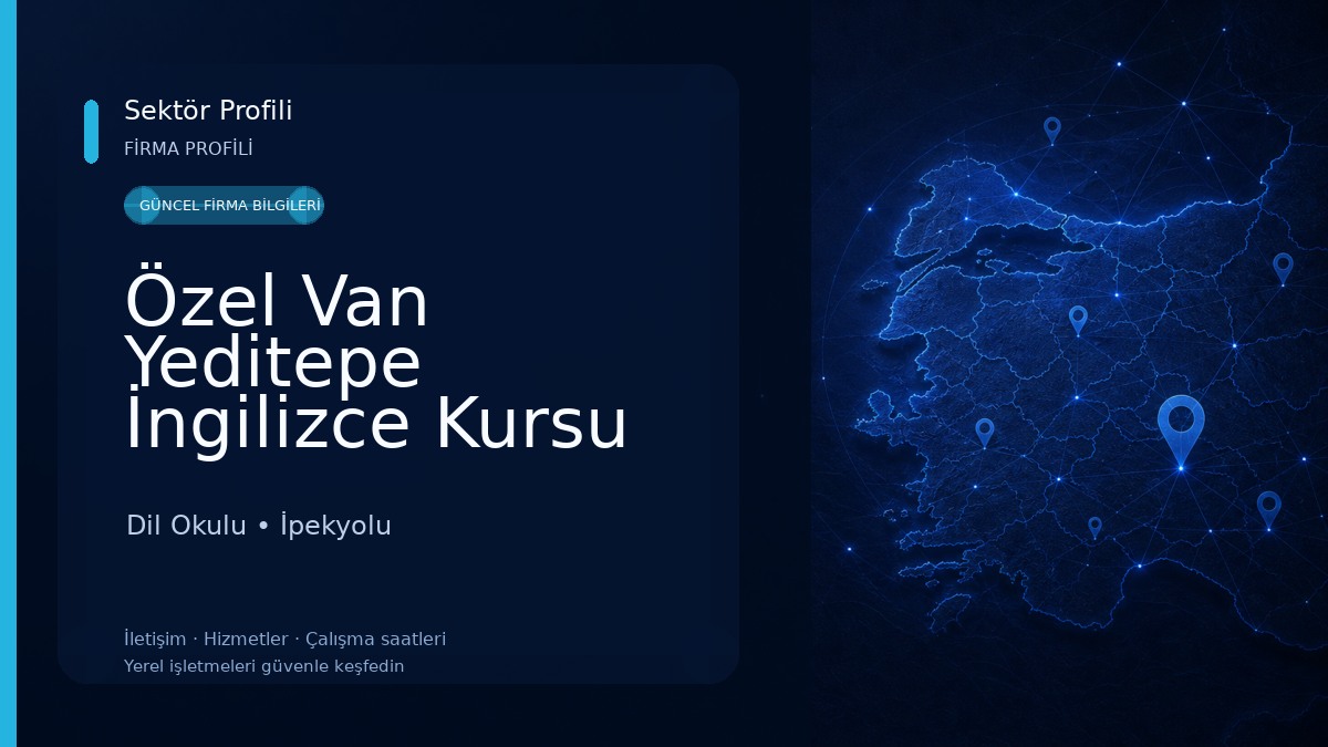 Özel Van Yeditepe İngilizce Kursu Dil Okulu
