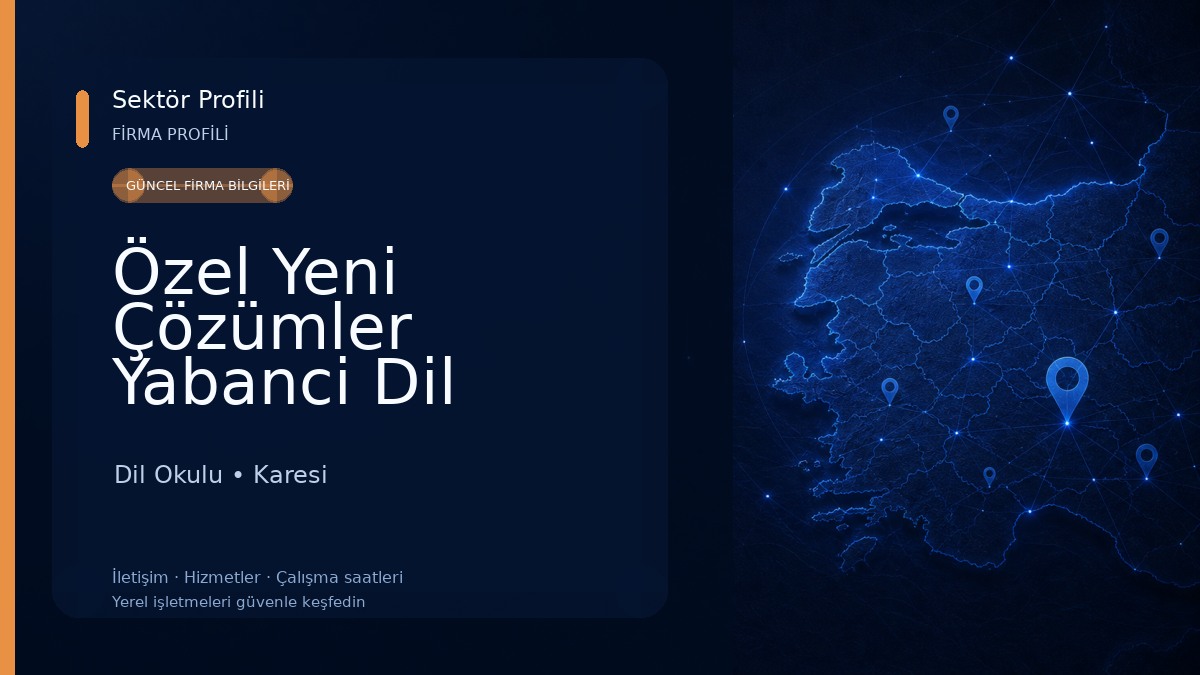 Özel Yeni Çözümler Yabanci Dil Kursu Dil Okulu