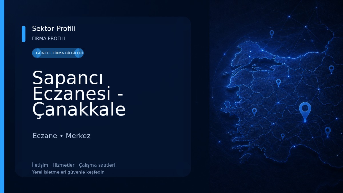 Sapancı Eczanesi - Çanakkale