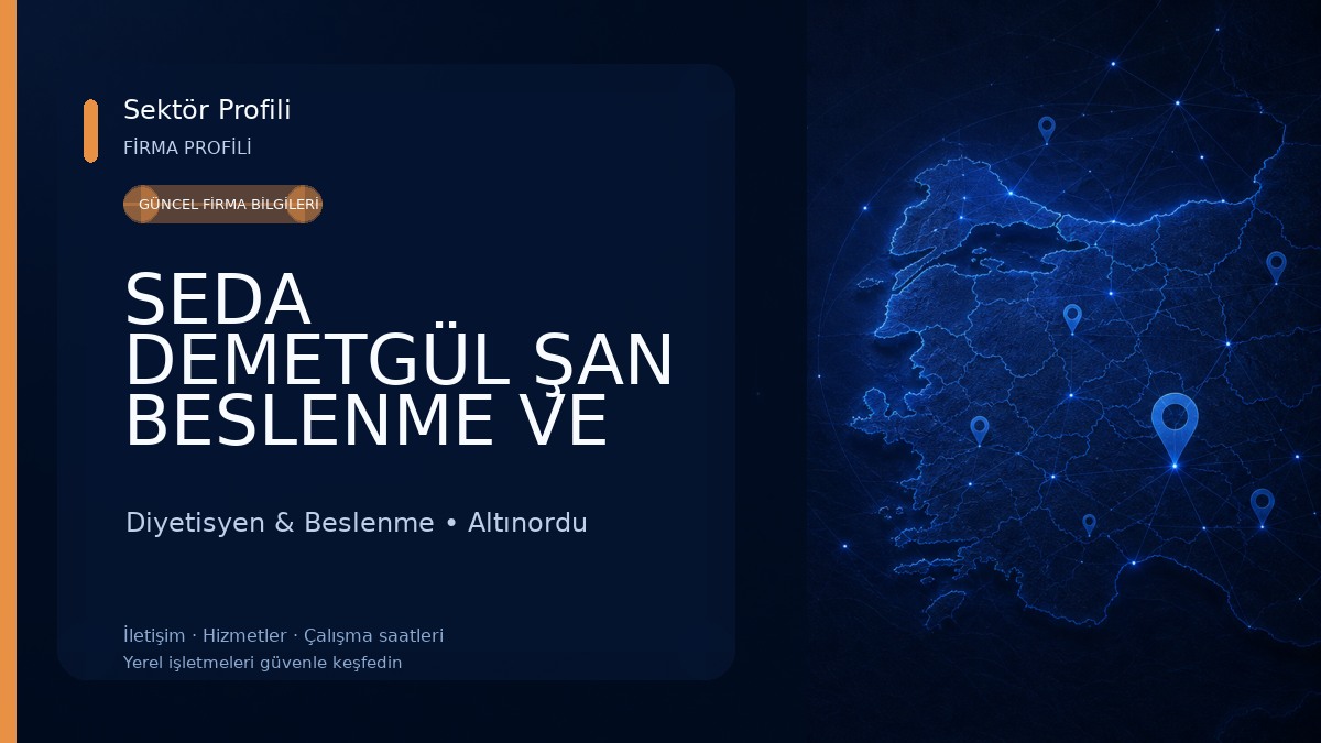 SEDA DEMETGÜL ŞAN BESLENME VE DİYET DANIŞMANLIK MERKEZİ Diyetisyen & Beslenme