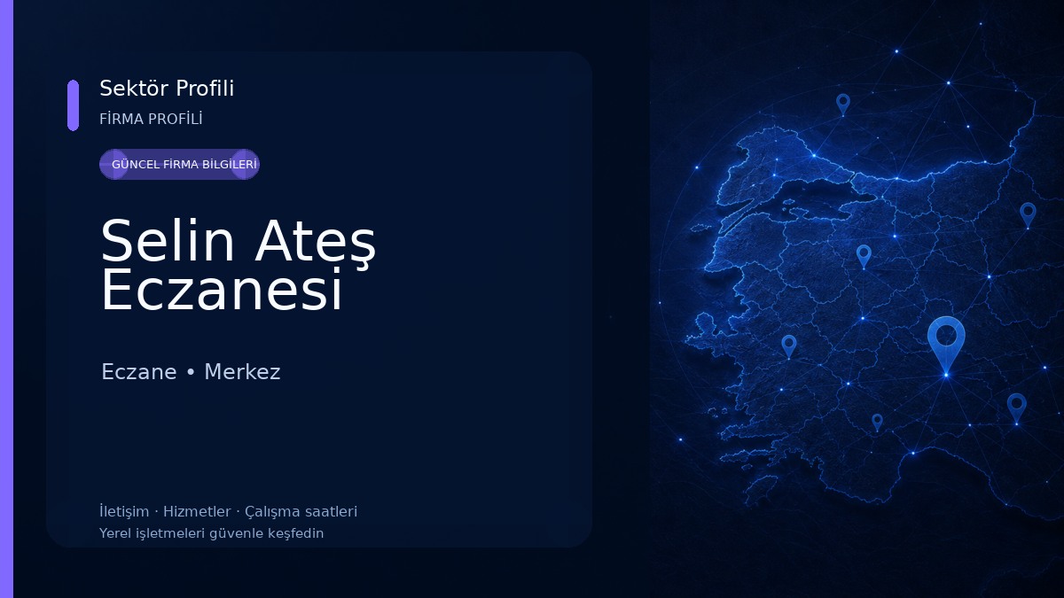 Selin Ateş Eczanesi Eczane