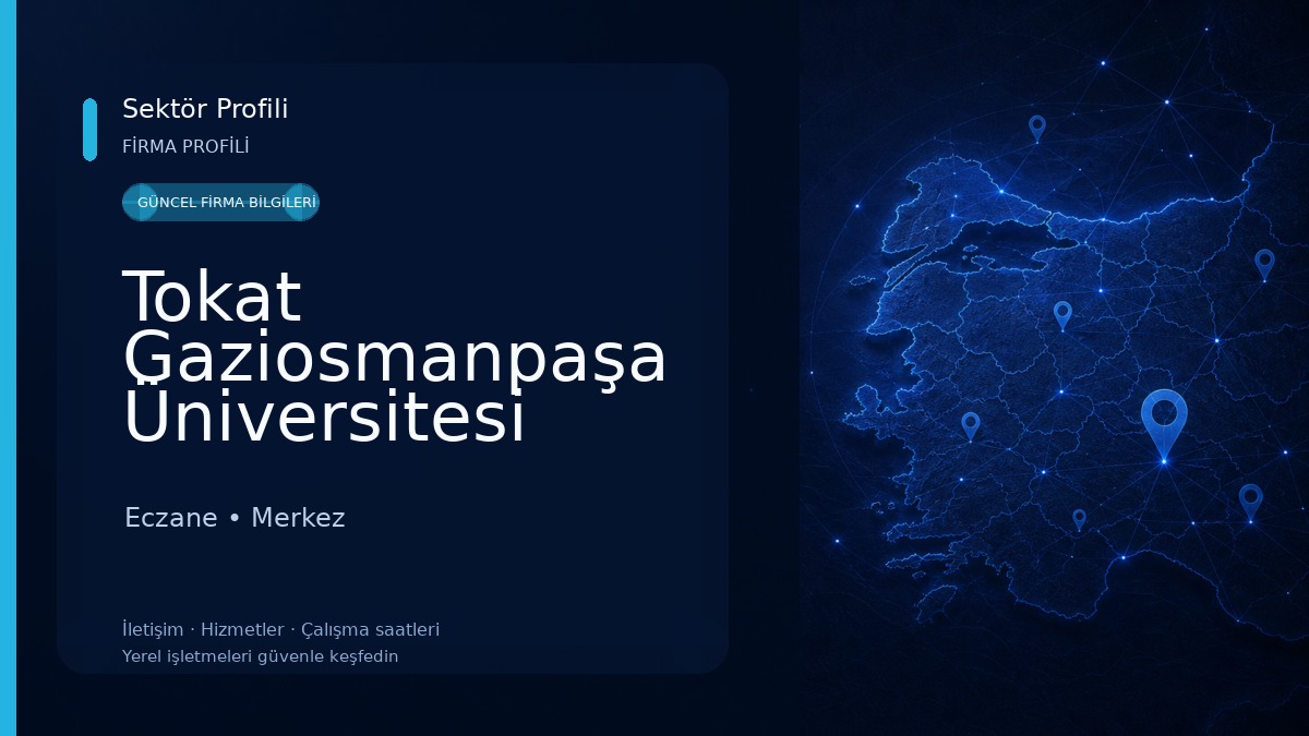 Tokat Gaziosmanpaşa Üniversitesi Taşlıçiftlik Yerleşkesi Eczane