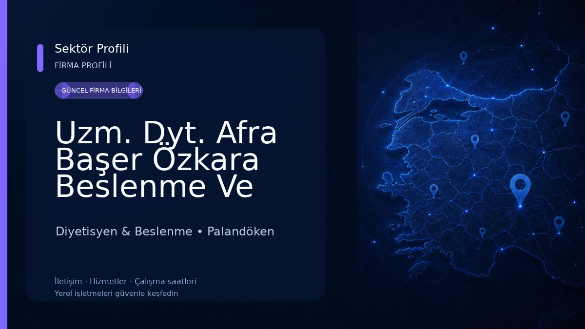 Uzm. Dyt. Afra Başer Özkara Beslenme Ve Danışmanlık Merkezi Diyetisyen & Beslenme