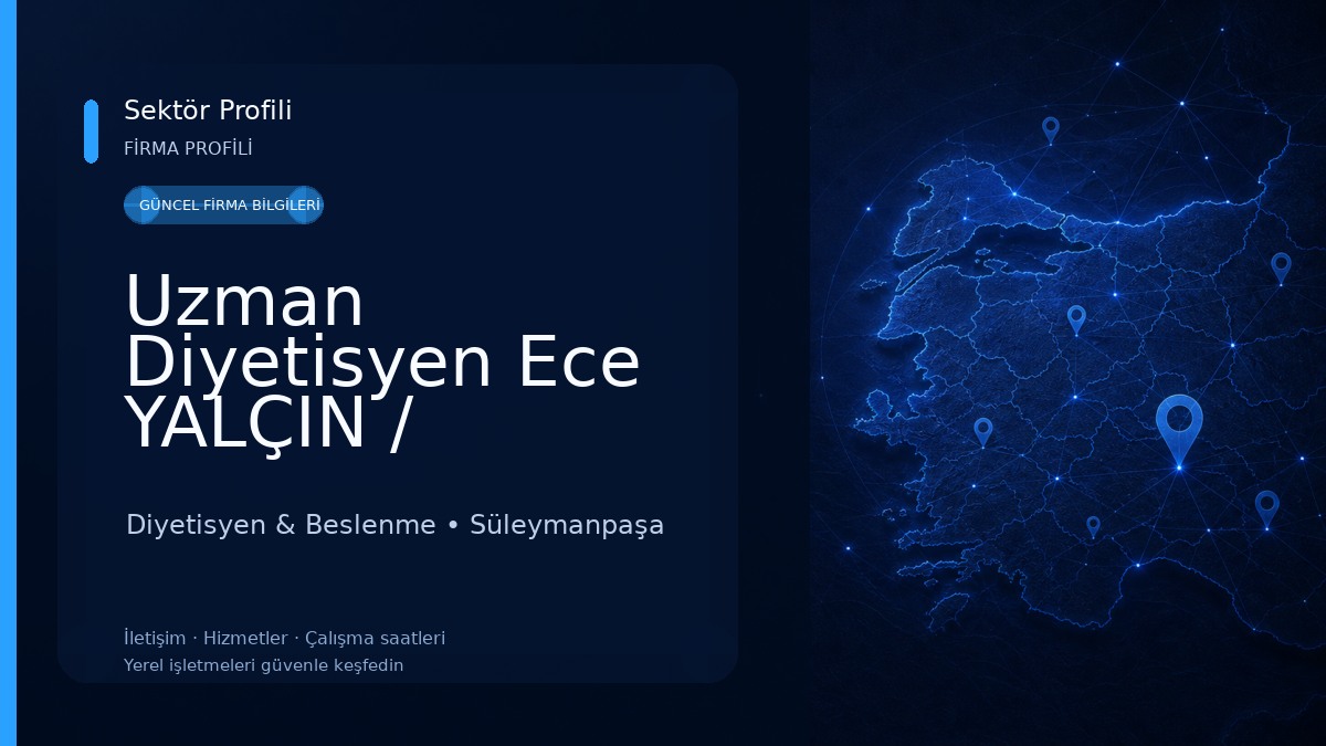 Uzman Diyetisyen Ece YALÇIN / Tekirdağ Fonksiyonel Tıp Diyetisyeni / Tekirdağ Rezonans /Bölgesel İncelme/Tekirdağ Diyetisyen Diyetisyen & Beslenme