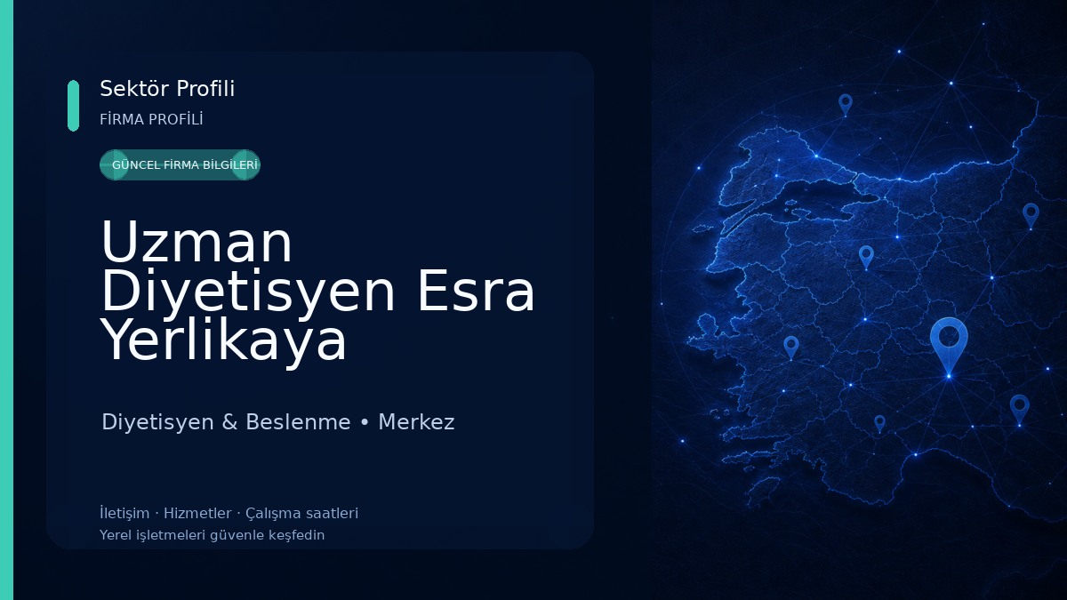 Uzman Diyetisyen Esra Yerlikaya Diyetisyen & Beslenme