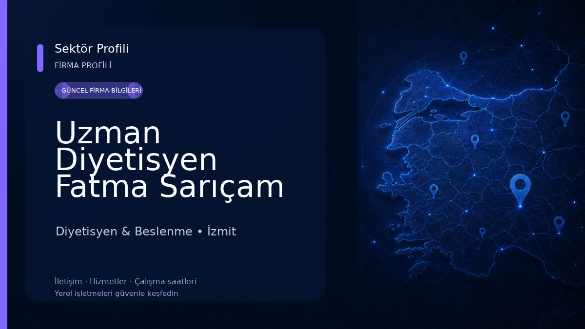 Uzman Diyetisyen Fatma Sarıçam