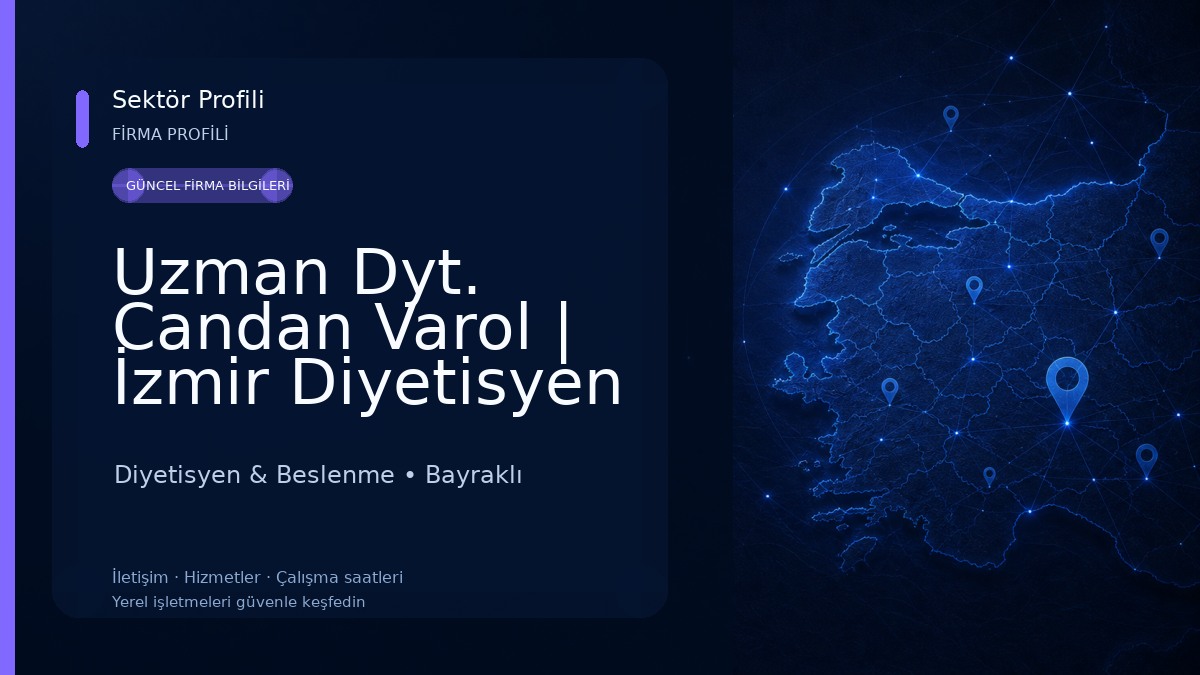 Uzman Dyt. Candan Varol | İzmir Diyetisyen | Bayraklı Diyetisyen Diyetisyen & Beslenme