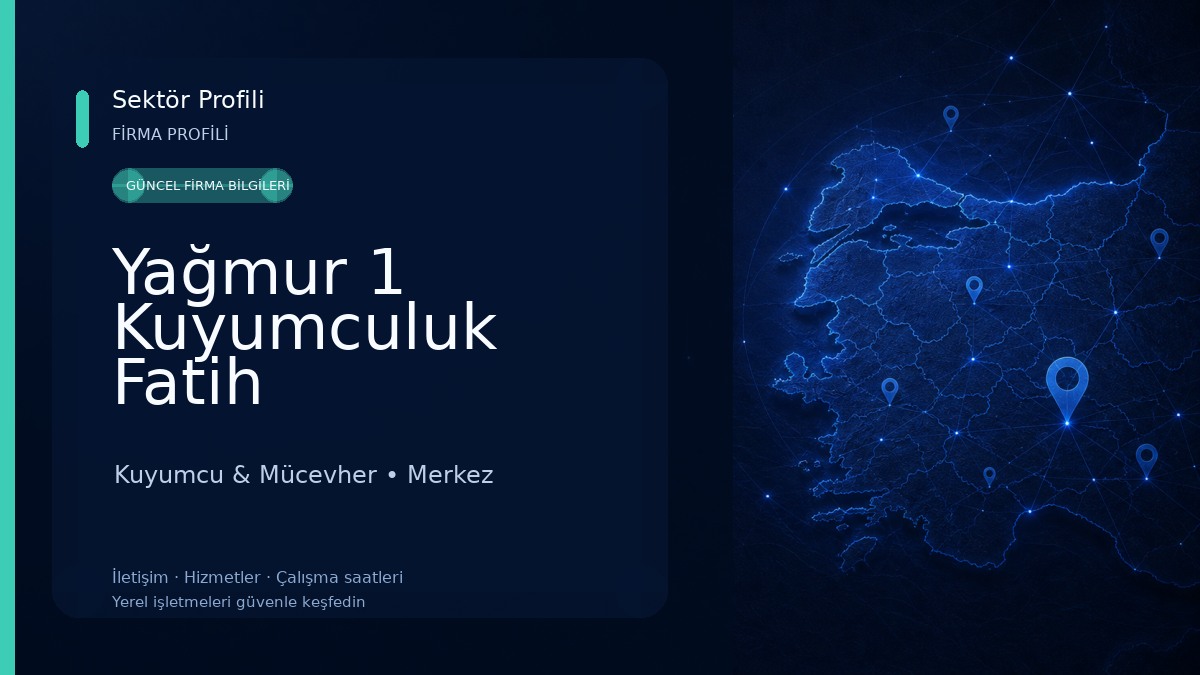 Yağmur 1 Kuyumculuk Fatih Bıçakcıoğlu 