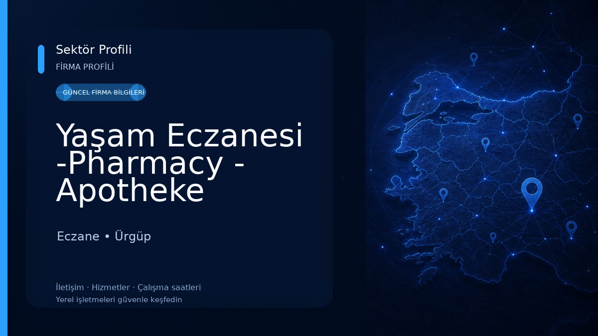 Yaşam Eczanesi -Pharmacy - Apotheke Eczane